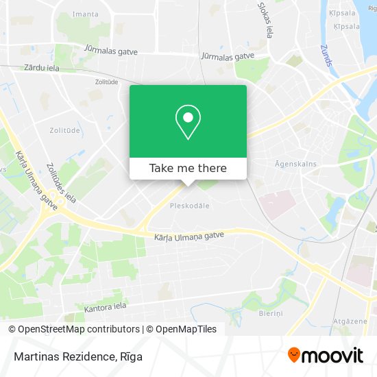 Martinas Rezidence map