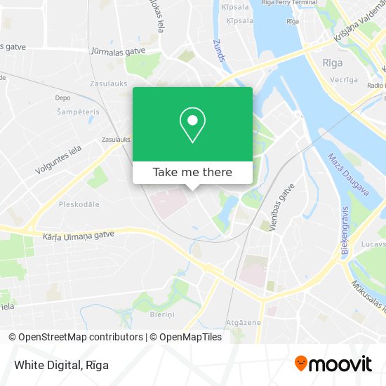 White Digital map