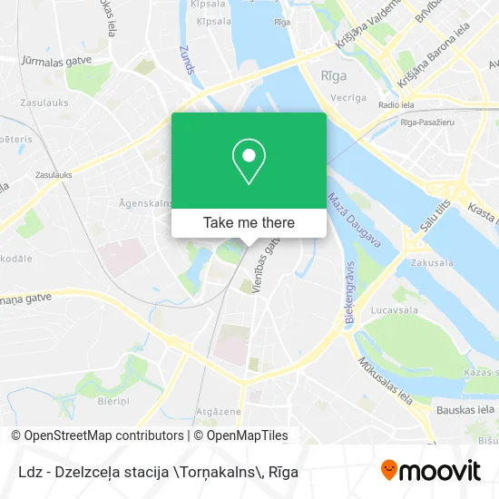 Карта Ldz - Dzelzceļa stacija \Torņakalns\