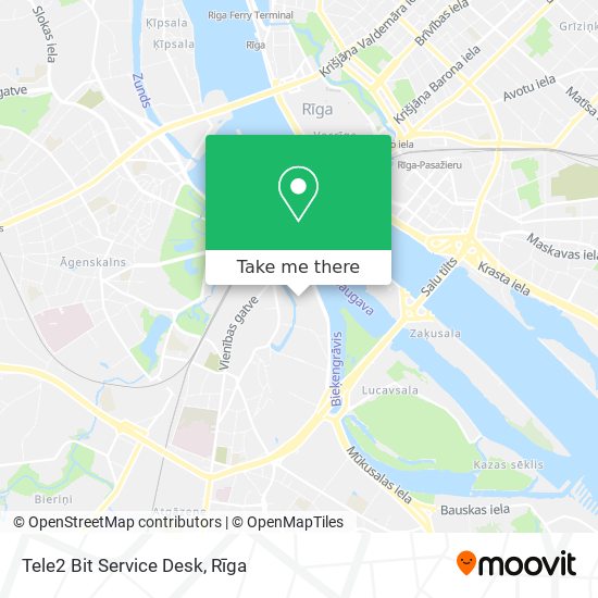 Tele2 Bit Service Desk map