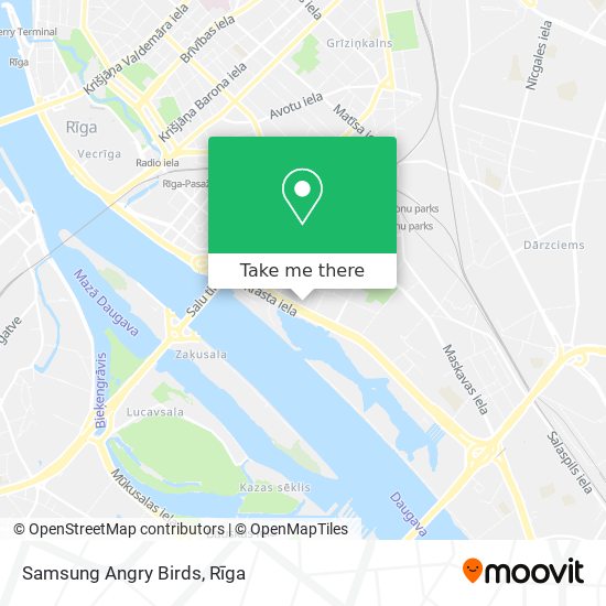 Samsung Angry Birds map