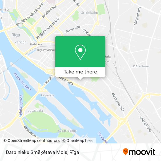 Карта Darbinieku Smēķētava Mols
