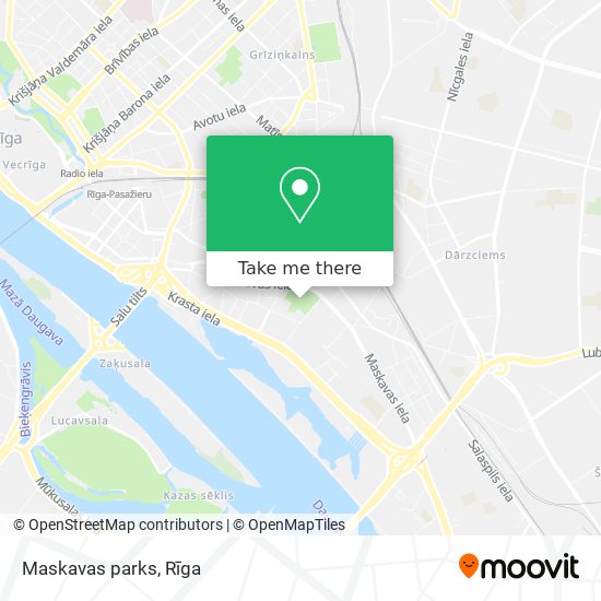 Maskavas parks map