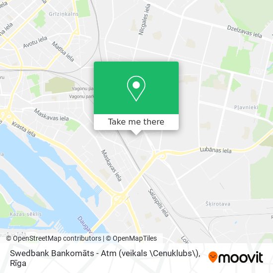 Swedbank Bankomāts - Atm (veikals \Cenuklubs\) map