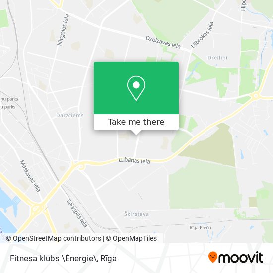 Fitnesa klubs \Énergie\ map