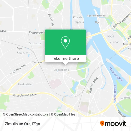 Карта Zīmulis un Ota