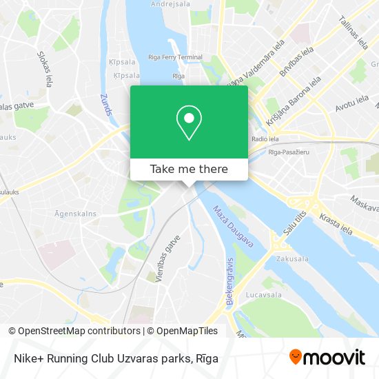 Nike+ Running Club Uzvaras parks map