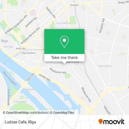Ludzas Cafe map