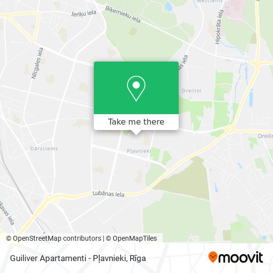 Guiliver Apartamenti - Pļavnieki map