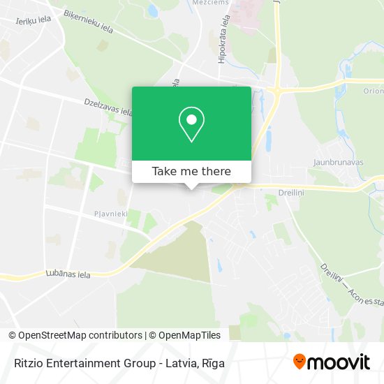 Ritzio Entertainment Group - Latvia map