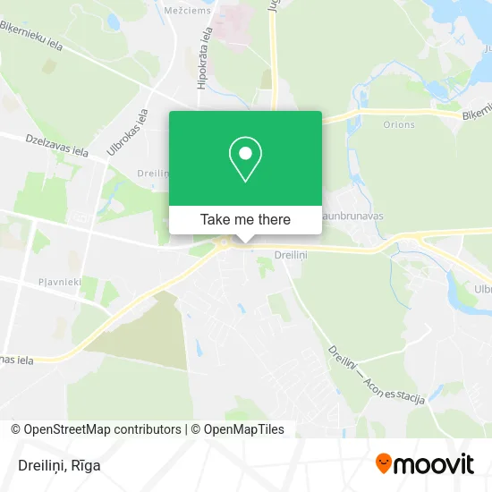 Карта Dreiliņi