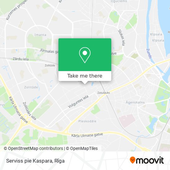 Serviss pie Kaspara map