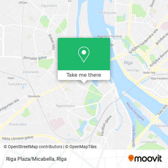 Riga Plaza/Micabella map