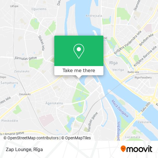 Карта Zap Lounge