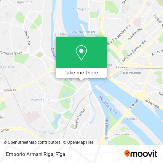 Emporio Armani Riga map