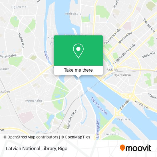 Latvian National Library map
