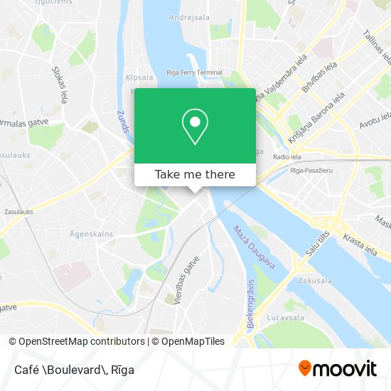 Café \Boulevard\ map
