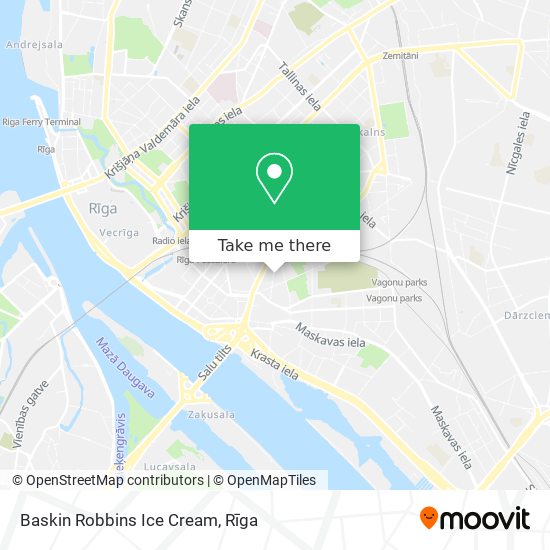 Baskin Robbins Ice Cream map