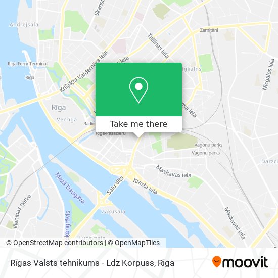 Rīgas Valsts tehnikums - Ldz Korpuss map
