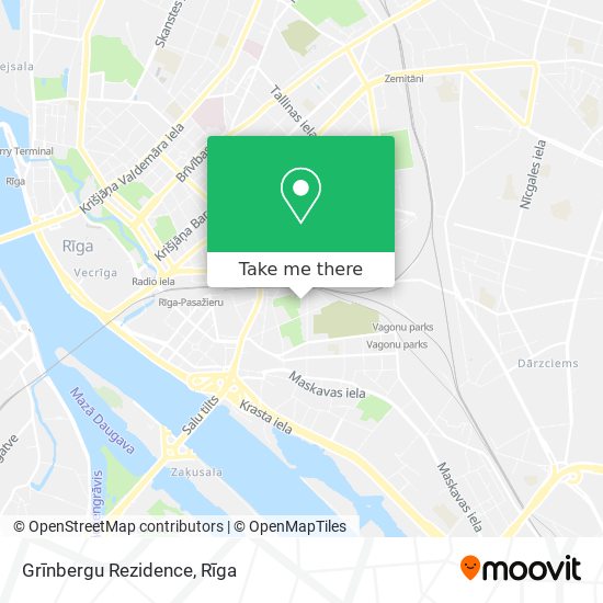 Grīnbergu Rezidence map