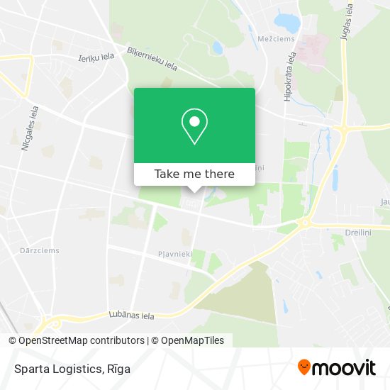 Sparta Logistics map