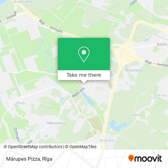 Mārupes Pizza map