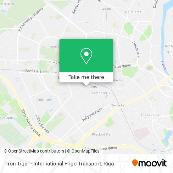 Iron Tiger - International Frigo Transport map