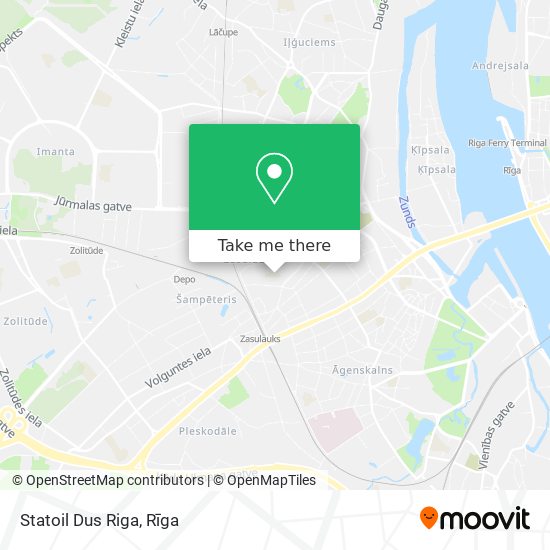 Statoil Dus Riga map