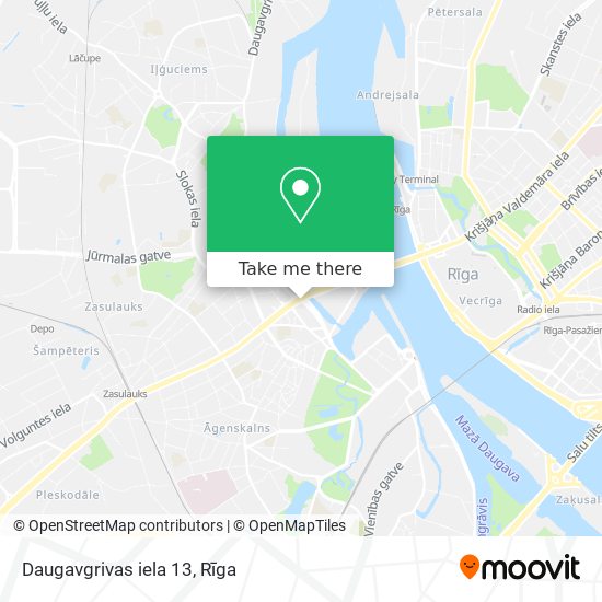 Daugavgrivas iela 13 map