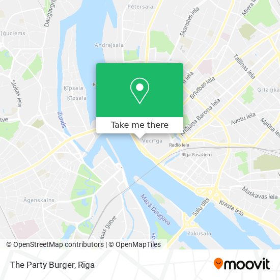 The Party Burger map