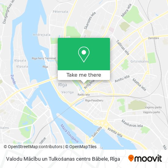 Карта Valodu Mācību un Tulkošanas centrs Bābele