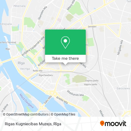 Карта Rigas Kugniecibas Muzejs