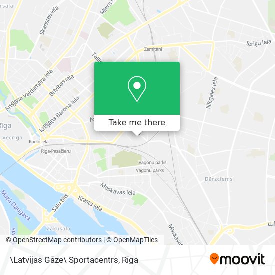\Latvijas Gāze\ Sportacentrs map