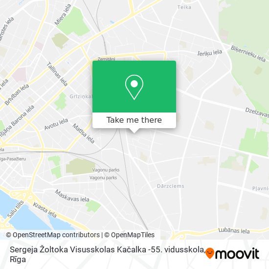 Карта Sergeja Žoltoka Visusskolas Kačalka -55. vidusskola