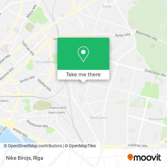 Карта Nike Birojs