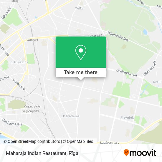Карта Maharaja Indian Restaurant