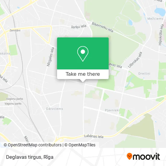 Карта Deglavas tirgus