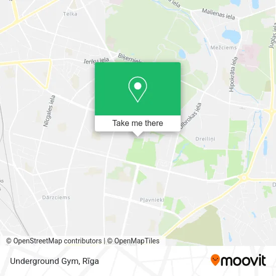 Карта Underground Gym