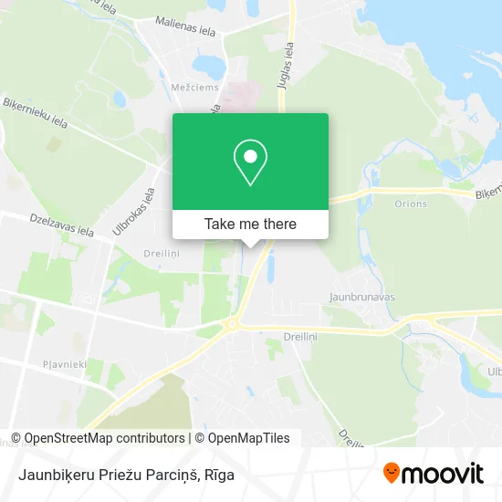 Jaunbiķeru Priežu Parciņš map