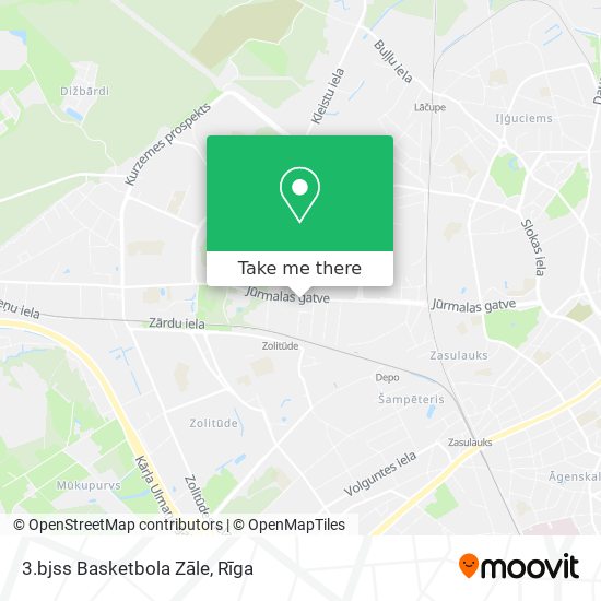 3.bjss Basketbola Zāle map