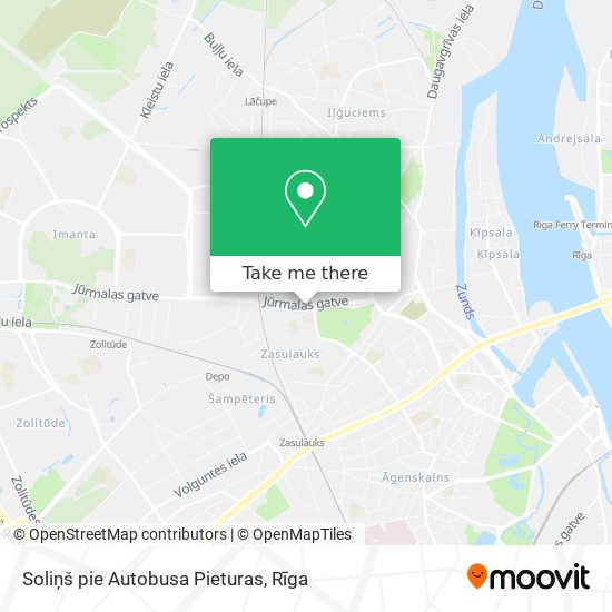 Soliņš pie Autobusa Pieturas map