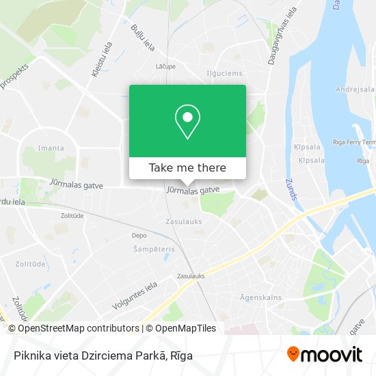Piknika vieta Dzirciema Parkā map