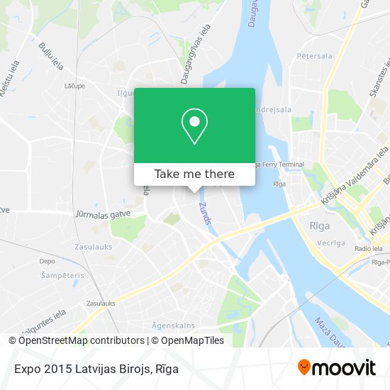 Expo 2015 Latvijas Birojs map