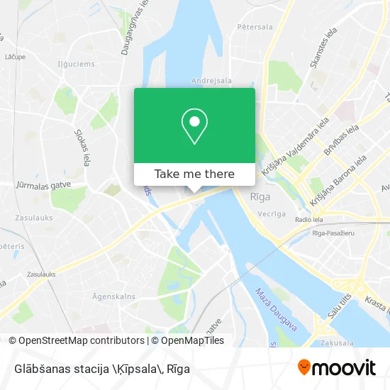 Карта Glābšanas stacija \Ķīpsala\