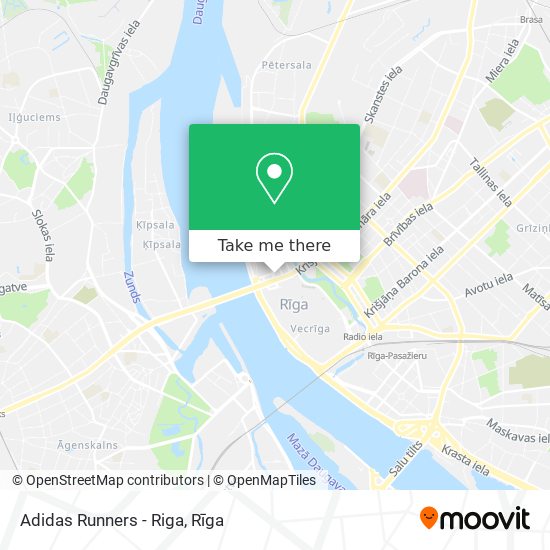 Adidas Runners - Riga map