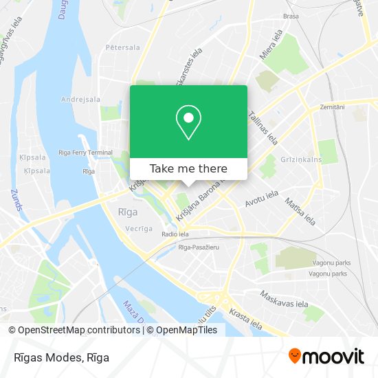 Rīgas Modes map
