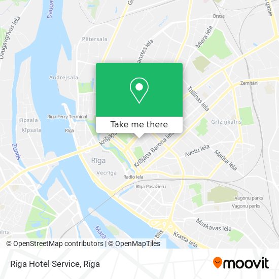 Riga Hotel Service map