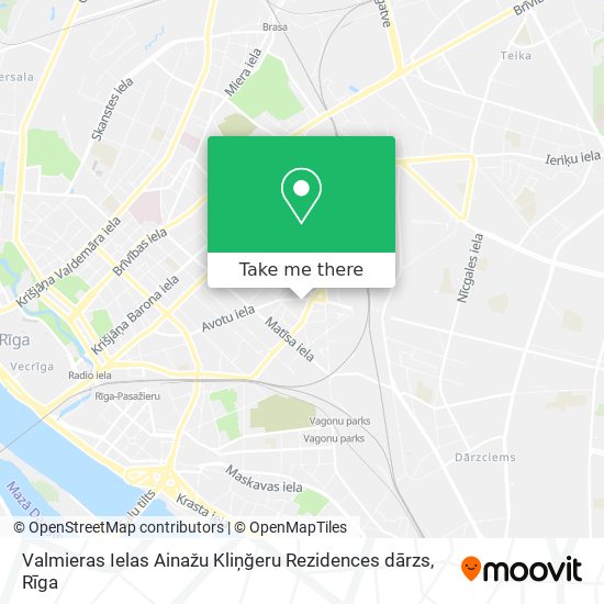 Карта Valmieras Ielas Ainažu Kliņğeru Rezidences dārzs