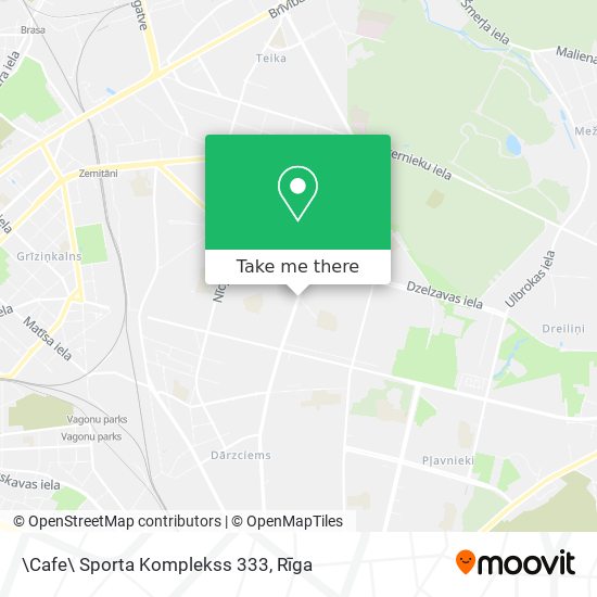 Карта \Cafe\ Sporta Komplekss 333