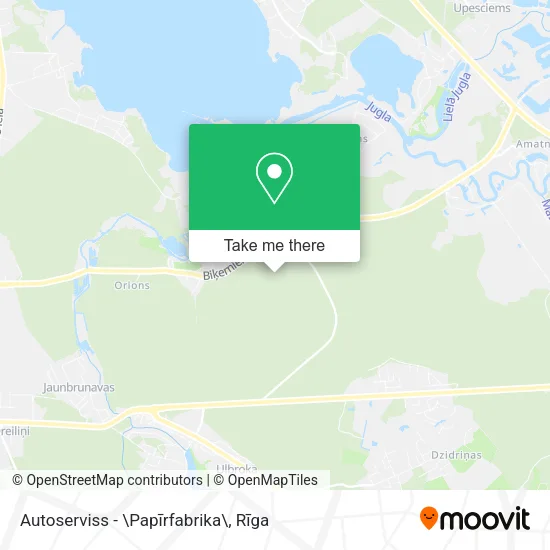 Карта Autoserviss - \Papīrfabrika\